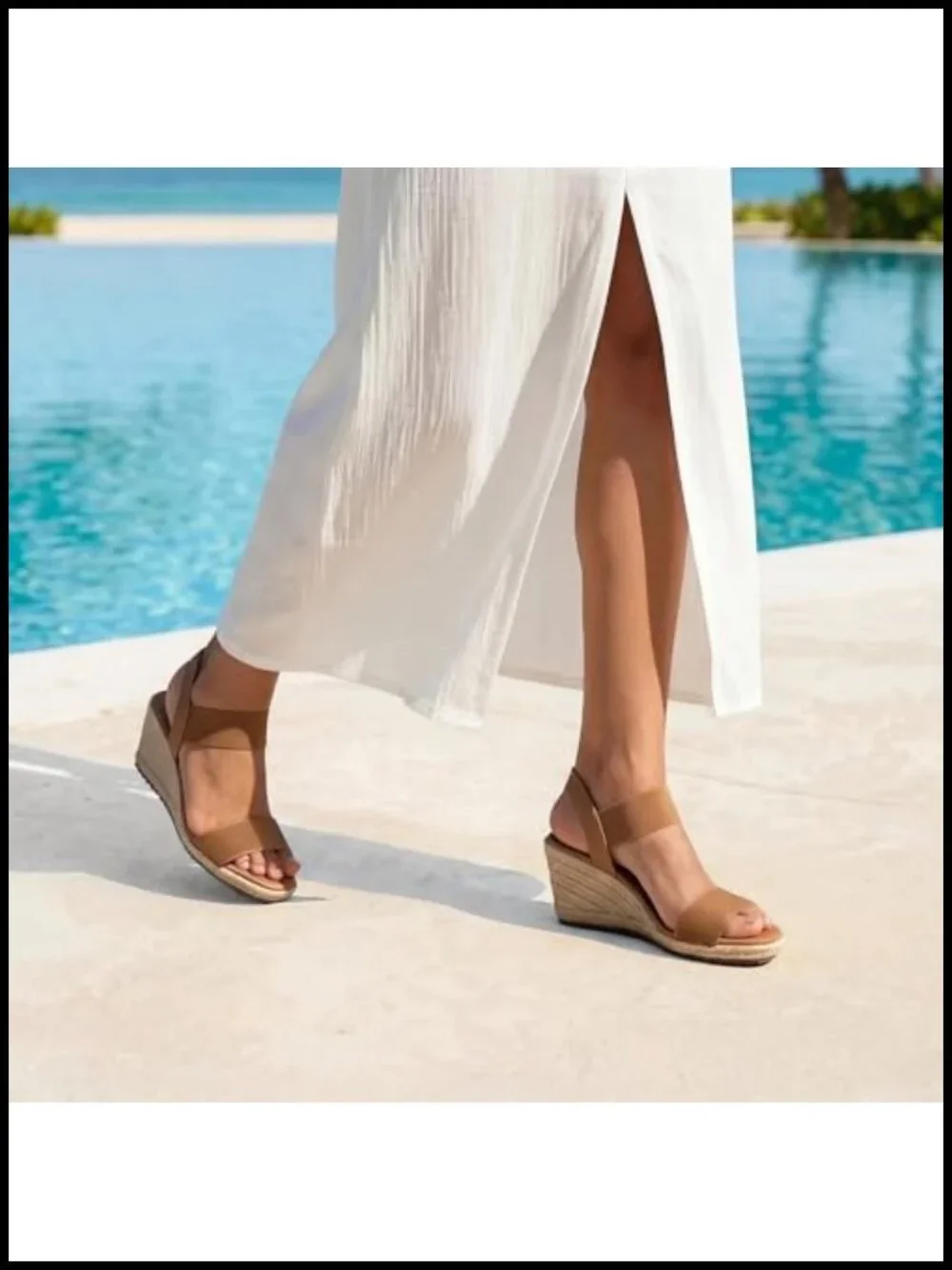 Open Toe Espadrilles Dressy Platform Sandals Wedges Slip On Ankle Strap